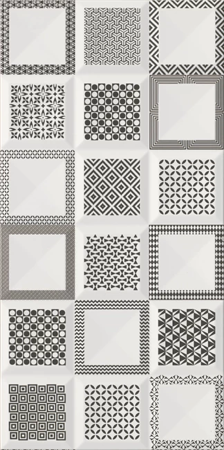 Aria Glossy Black Modern Wall Tile 30x60