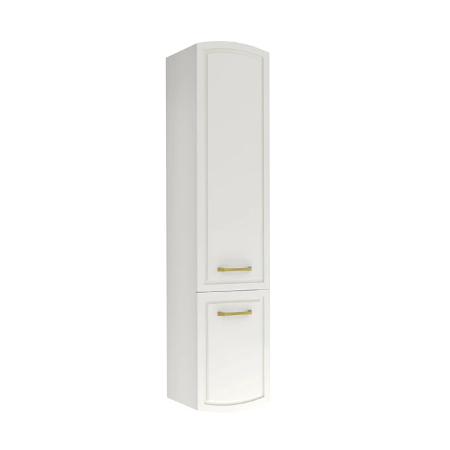 Arte+ Tall Cabinet Glossy White Right Gold Kulp