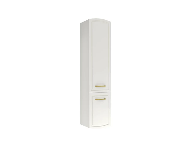 Arte+ Tall Cabinet Glossy White Right Gold Kulp