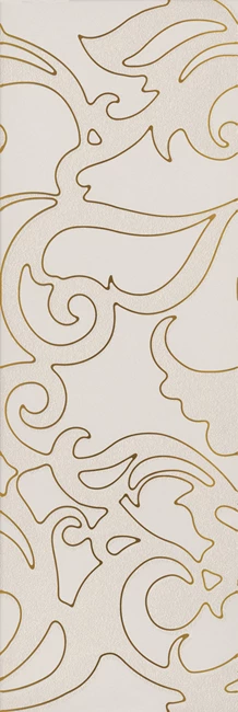 Artisan Matte Floral Gold Linen Decor 30x90