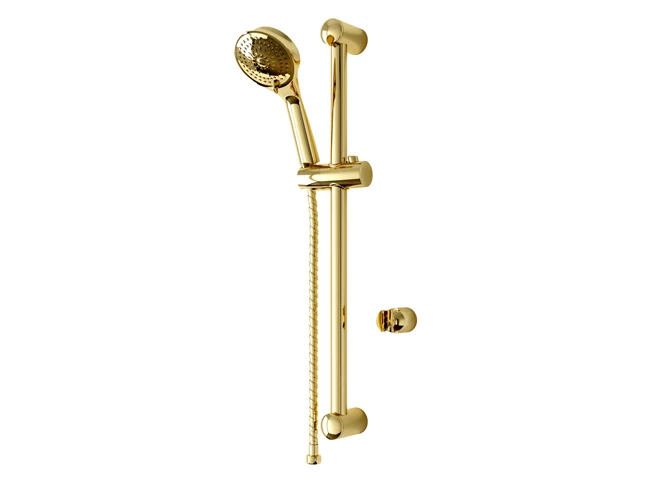 Domino Xtra With Slide Rail Handshower Set 3 Functions Gold
