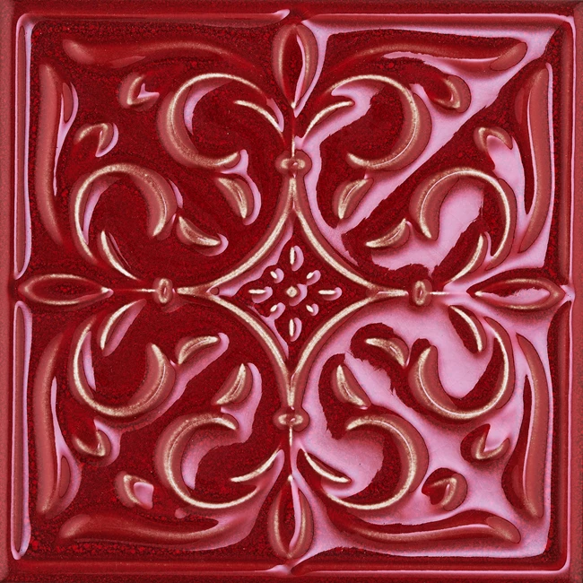Formart Glossy Red Heritage Decor 20x20