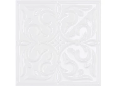 Formart Glossy White Heritage Decor 20x20