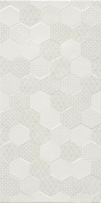 Grafen Mat Beyaz Hexagon Dekor 30x60