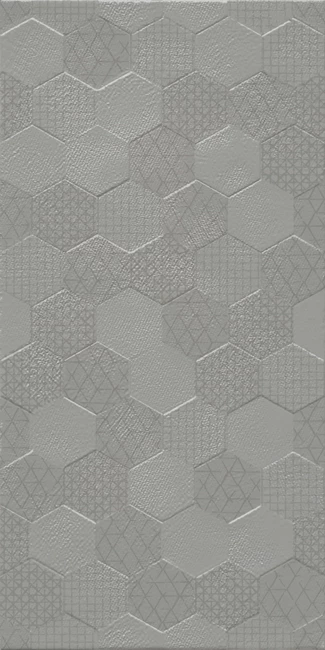 Grafen Matte Grey Hexagon Decor 30x60