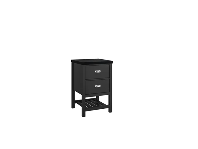 Grandhome Side Cabinet Matte Black Ocean Black Ksfx Counter Matte Chrome Handle