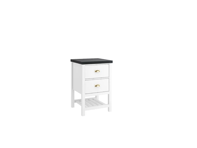 Grandhome Side Cabinet Matte White Ocean Black Ksfx Counter Glossy Gold Handle