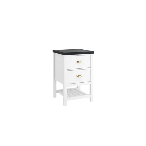Grandhome Side Cabinet Matte White Ocean Black Ksfx Counter Glossy Gold Handle