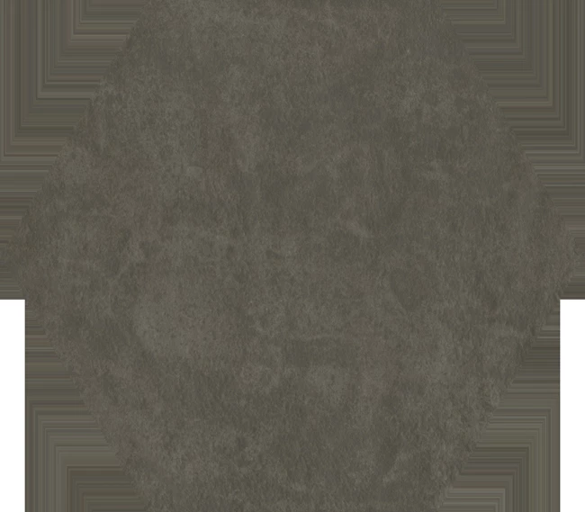 Hexagon Mat Siyah Yer Karosu 17,5x20