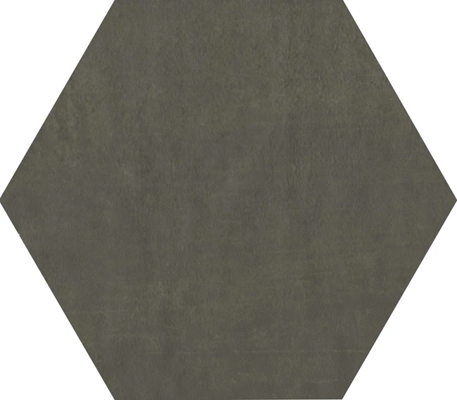 Hexagon Matte Black Floor Tile 17,5x20
