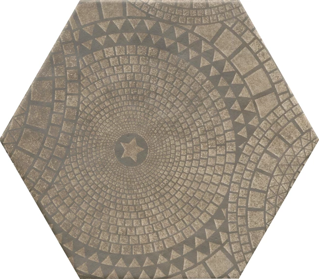 Hexagon Matte Bold Decor 17,5x20