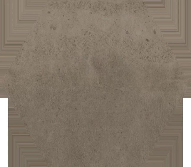 Hexagon Matte Taupe Floor Tile 17,5x20