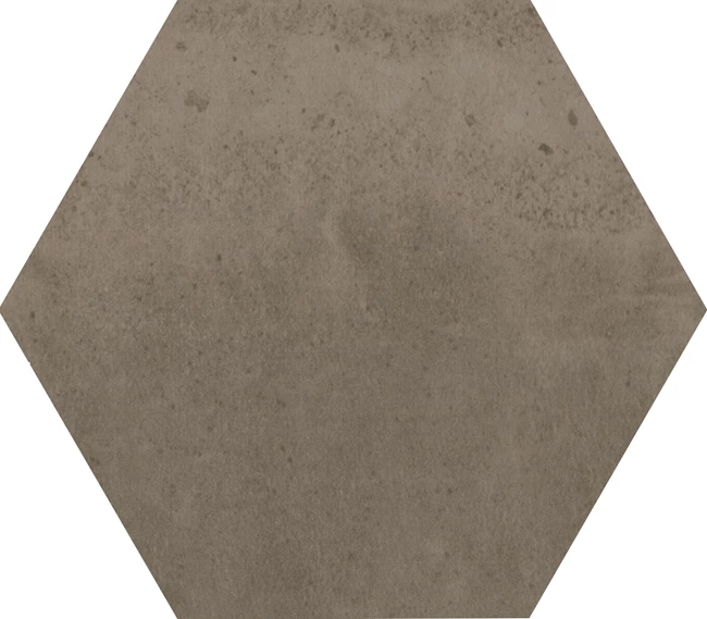 Hexagon Matte Taupe Floor Tile 17,5x20