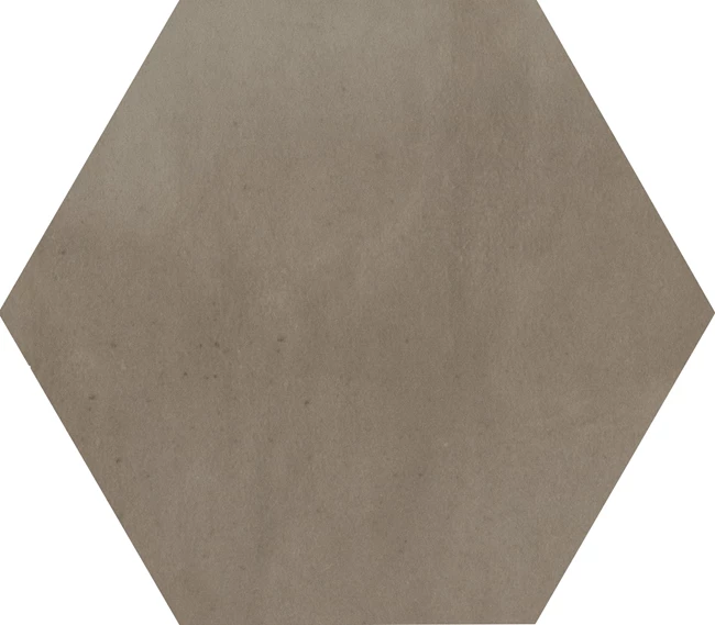 Hexagon Matte Taupe Floor Tile 17,5x20