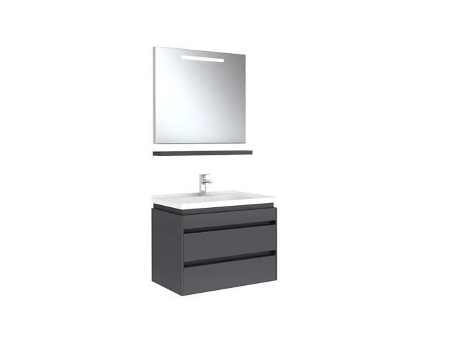 Idea 2.0 Two Drawers Set Glossy White 80 Cm