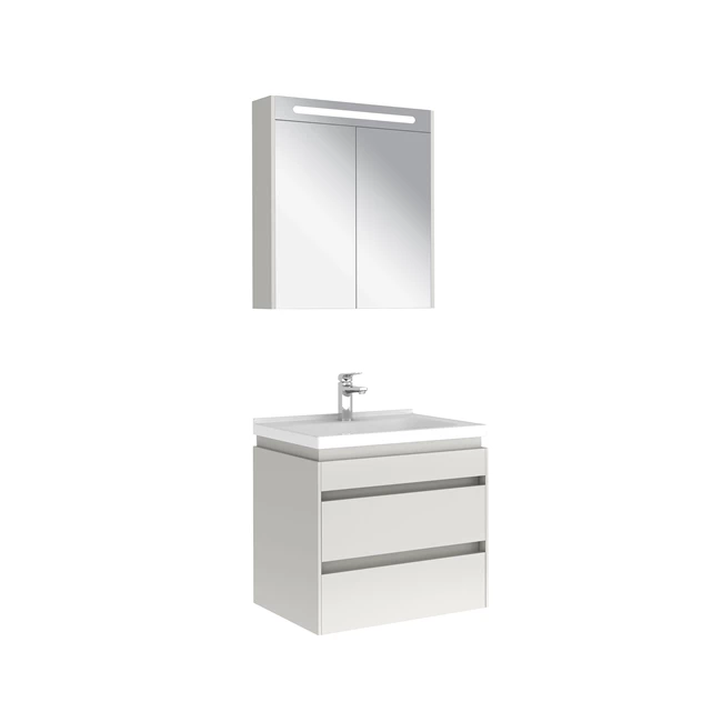 Idea 2.0 Two Drawers Set Glossy White 65 Cm