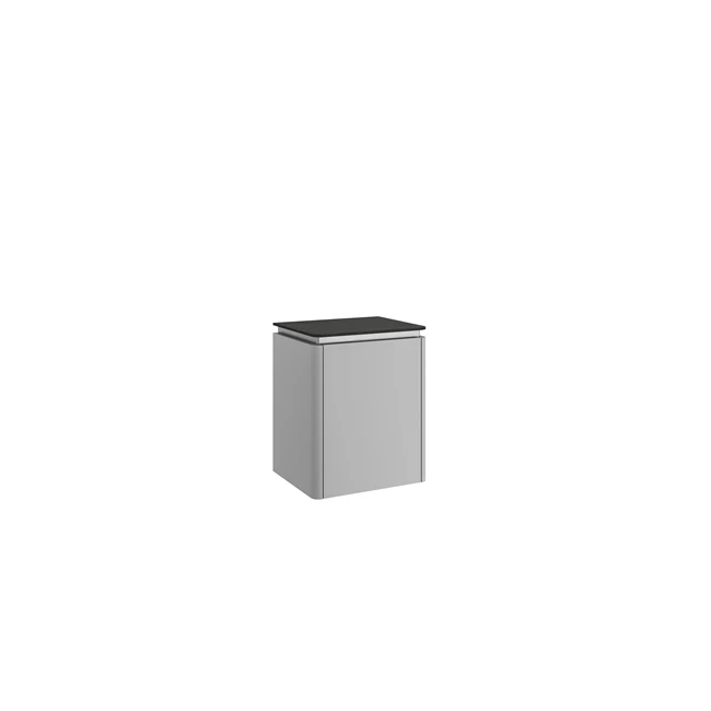 Lotus Side Cabinet Matte Grey (Anthracite Ksfx Top Tray) 45 Cm