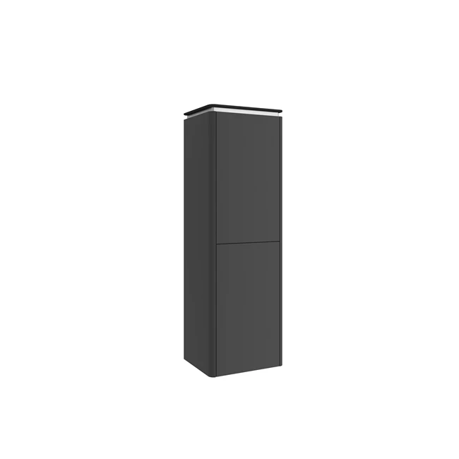 Lotus Tall Cabinet Matte Black (Anthracite Ksfx Top Tray) 45 Cm
