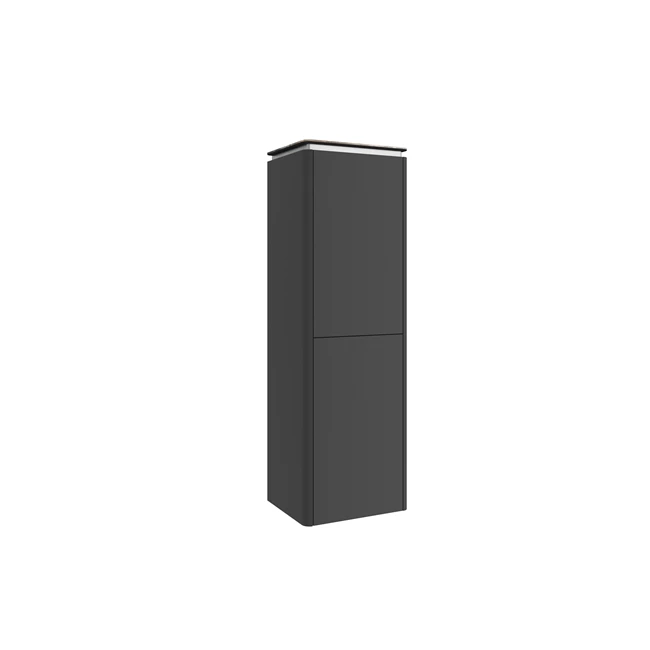 Lotus Tall Cabinet Matte Black (Asteroid Ksfx Top Tray) 45 Cm