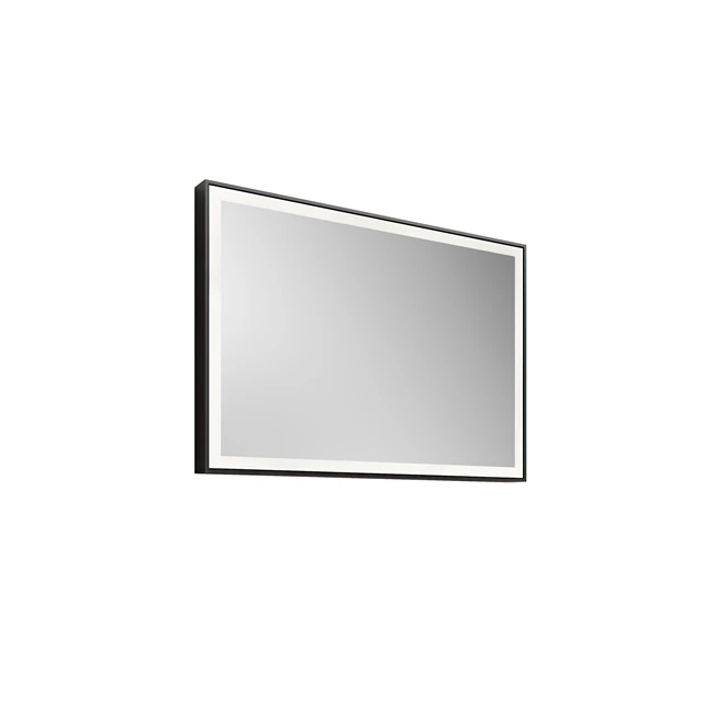 Mood Illuminated Mirror Matte Black 100  Cm
