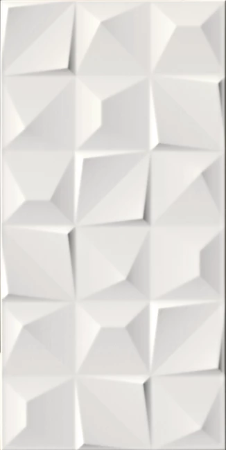 Natte Glossy White Prizma Decor 30x60