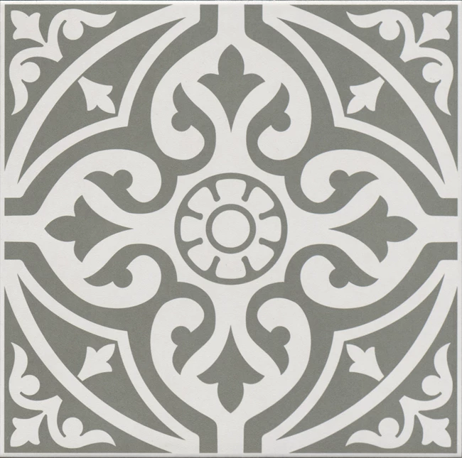 Ornament Matte Grey Classic Glazed Granite 33x33