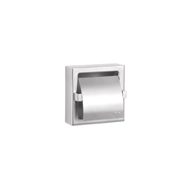 Public Built-In Toilet Paper Roll Holder With Cover
