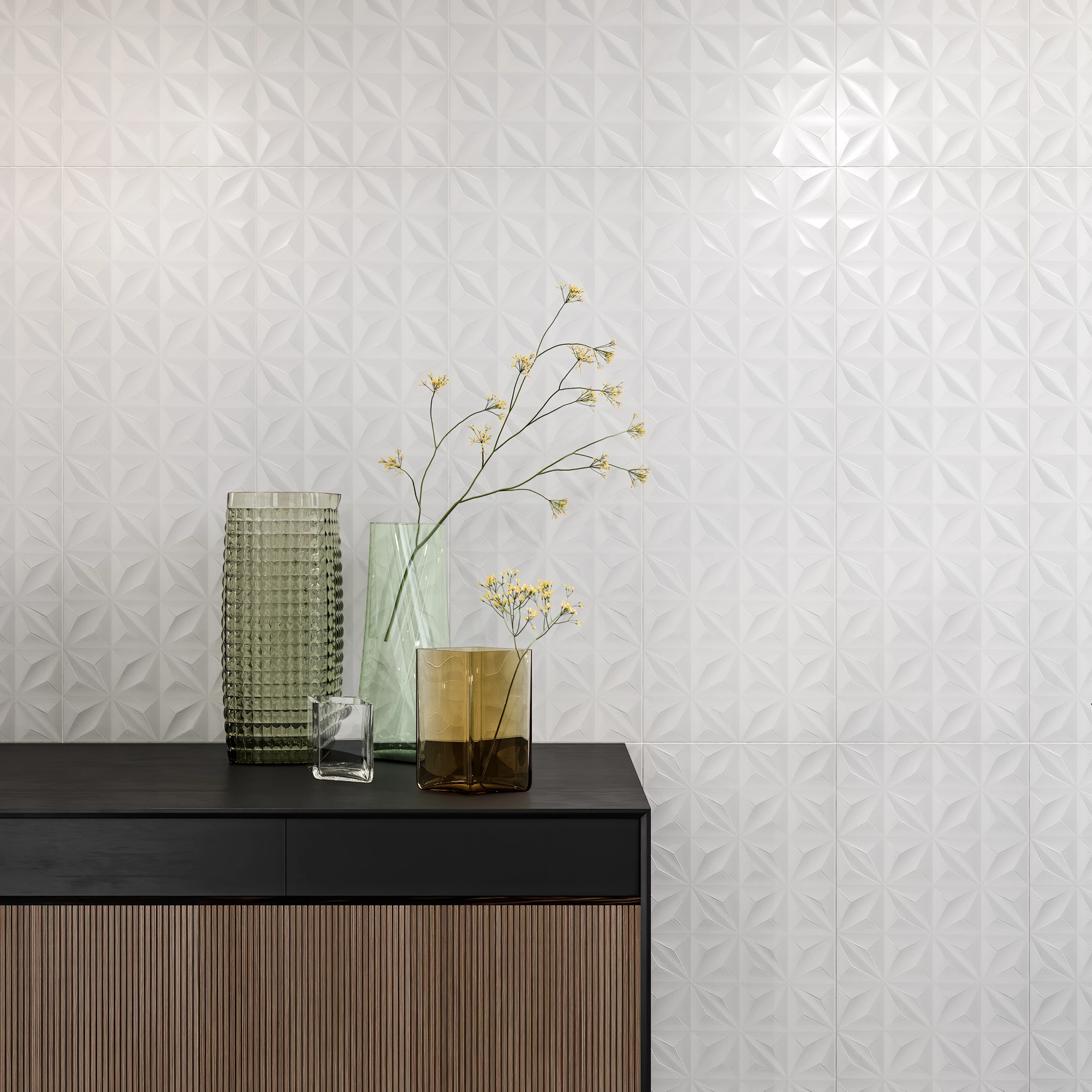 Shine Matte White Wall Tile 30x90