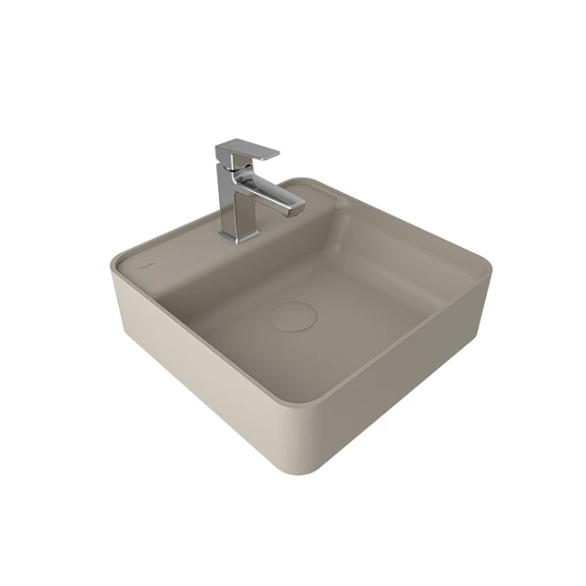 Smartedge Square Washbasin Matte Mink 45X45 Cm