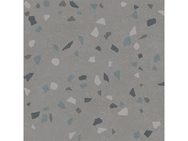 Terrazo Macro Matte Grey Glazed Granite 60x60