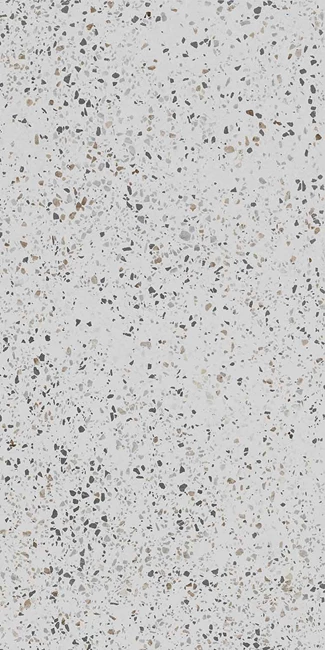 Terrazzo Parlak Beyaz Multicolor Porselen Karo 60x120