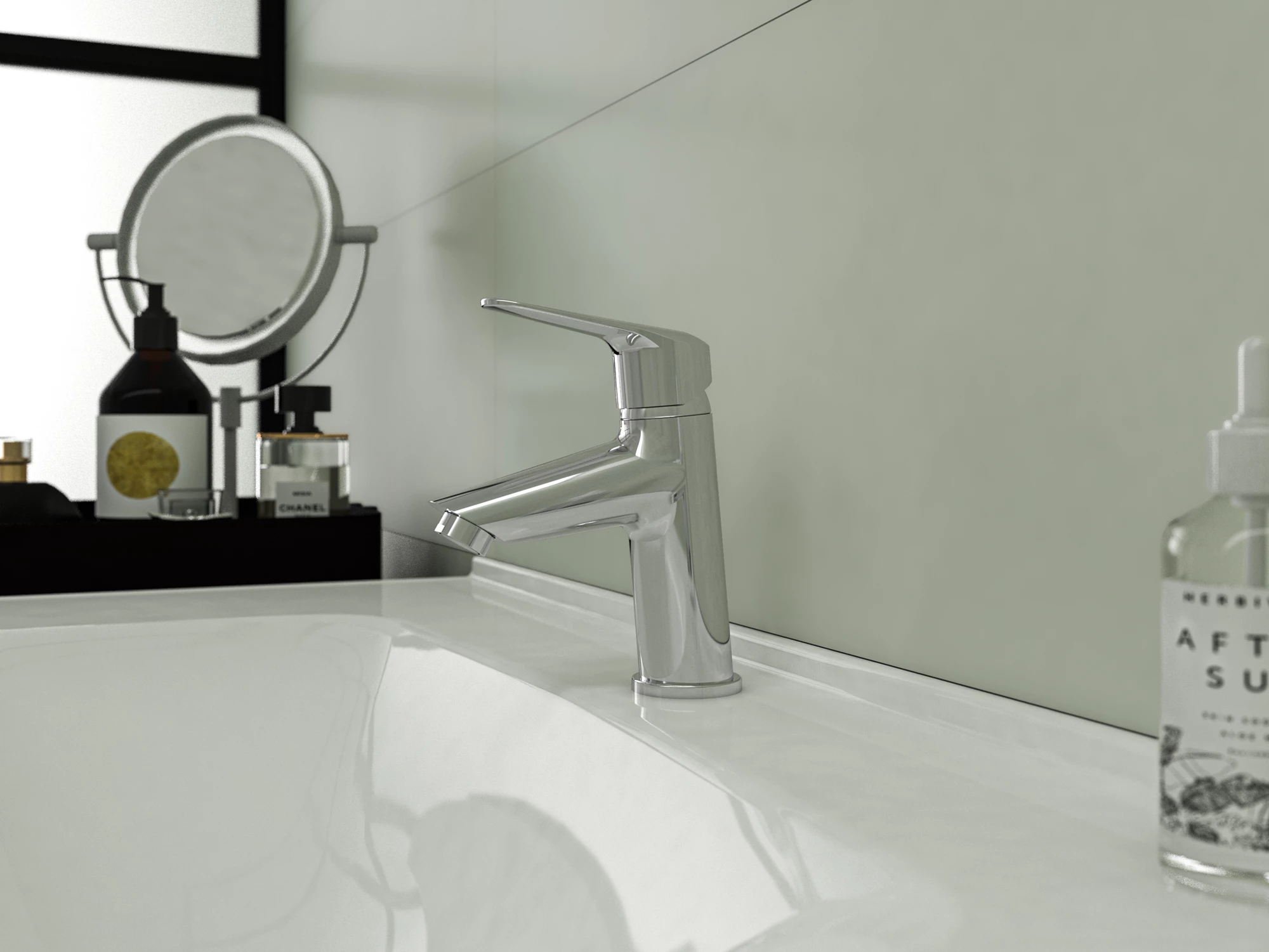 Trevi Sink Mixer With Swivel Spout