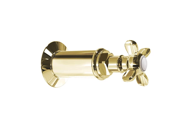 Victorian Built-In Stop Valves Gold