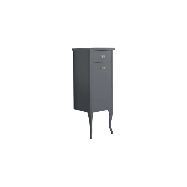 Victorian Tall Cabinet Glossy Anthracite (Right)