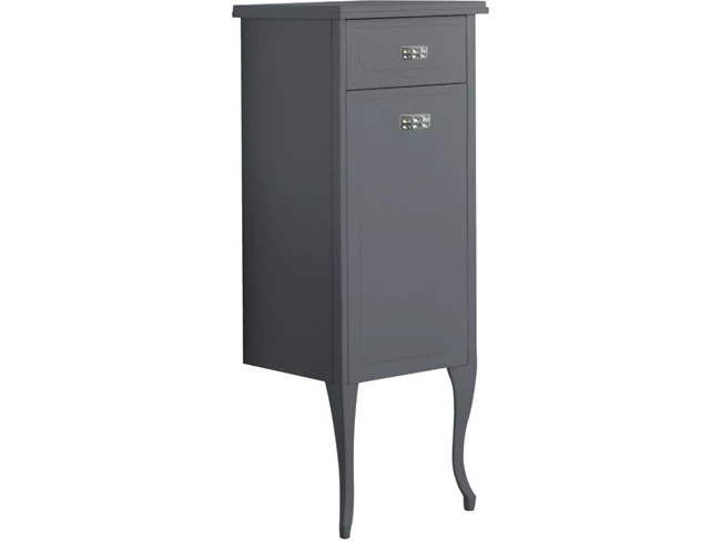 Victorian Tall Cabinet Glossy Anthracite (Right)