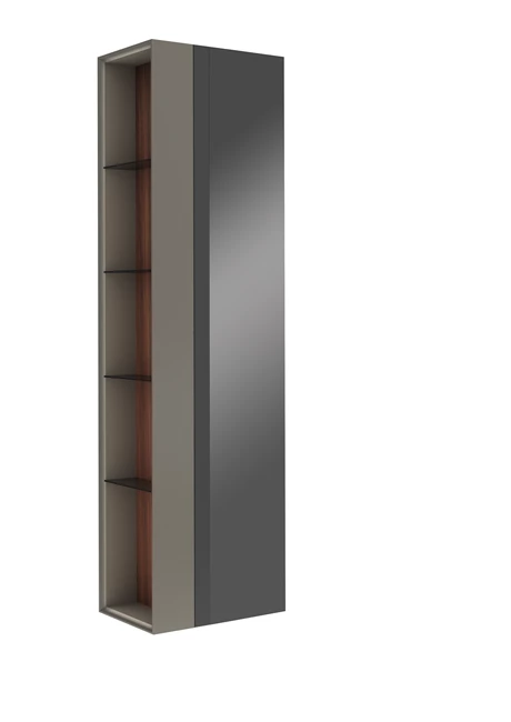 Zero 2.0 Tall Cabinet Anthracite/Walnut 50 Cm