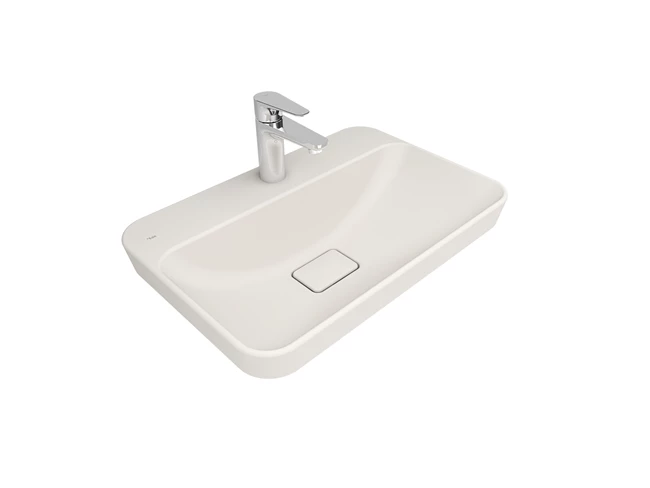 Zero 2.0 Semi Recessed Rectangular Washbasin Matte Pearl 60X40 Cm