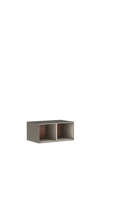 Zero 2.0 Low Open Shelf Module Anthracite/Walnut 23cm