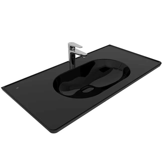 Zero 2.0 Shelf Washbasin Black 100X50 Cm
